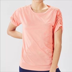 Fabletics Cashel Work Out Top Short Sleeve Size L